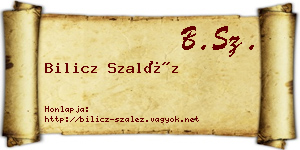 Bilicz Szaléz névjegykártya
